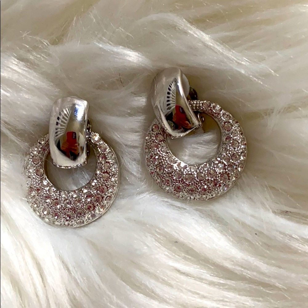 Austrian Crystal Clip on Earrings